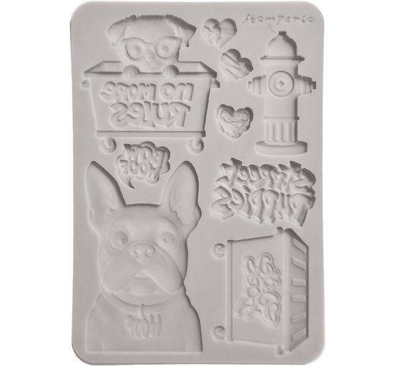 Stamperia Silikonform A5 "Furry Friends 2 - Dogs"