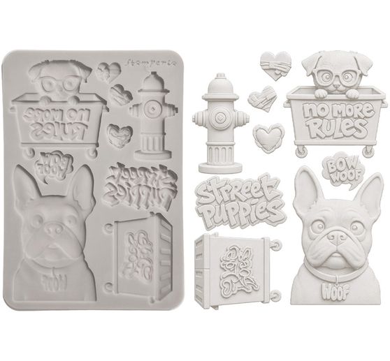 Stamperia Silikonform A5 "Furry Friends 2 - Dogs"