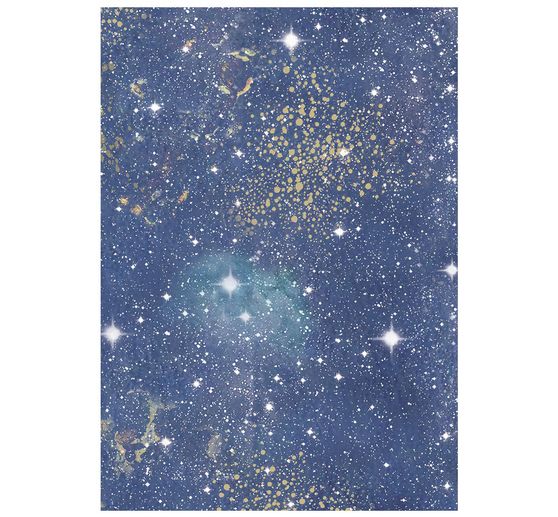 Stamperia Motif straw silk backgrounds "Cosmos", DIN A6, set of 8