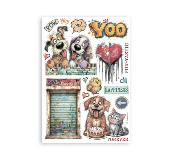 Stamperia Washi pad "Furry Friends 2"