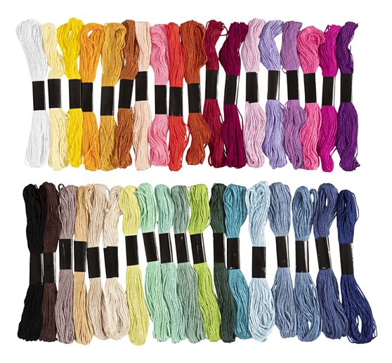 Stickgarnset "Sortierte Farben"