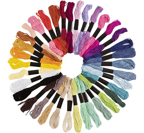 Stickgarnset "Sortierte Farben"