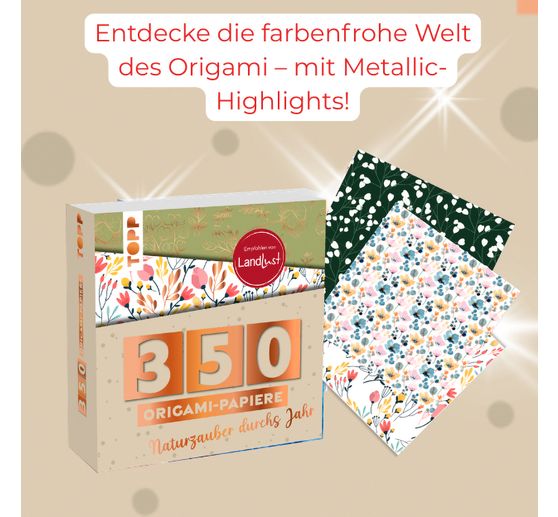 350 Origami papers "Faltzauber durchs Jahr"