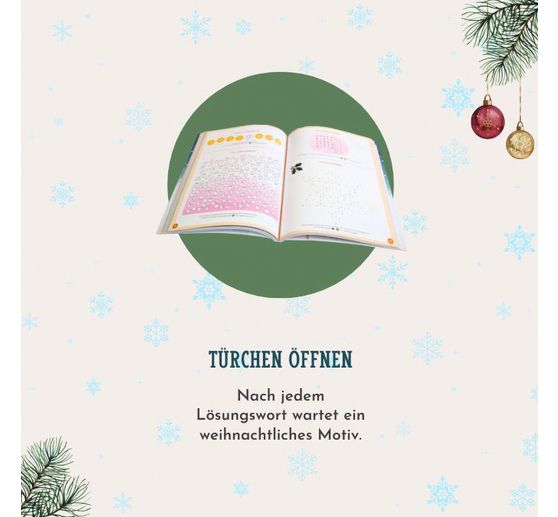 3D-Adventskalender "O R&auml;tselbaum" zum Aufstellen und Aufklappen
