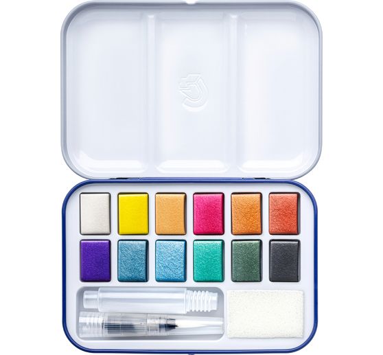 STAEDTLER Watercolour paint set "Metallic", 12 colours