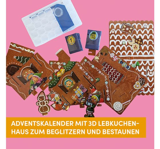 Adventskalender "Diamond Painting - Lebkuchenhaus"