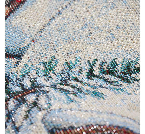 Gobelin-Stoff mit Lurex "Snowy Village"