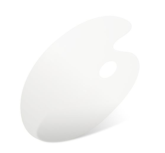 VBS Acrylic paint palette "Oval", 20 x 30 cm, 2 pcs.