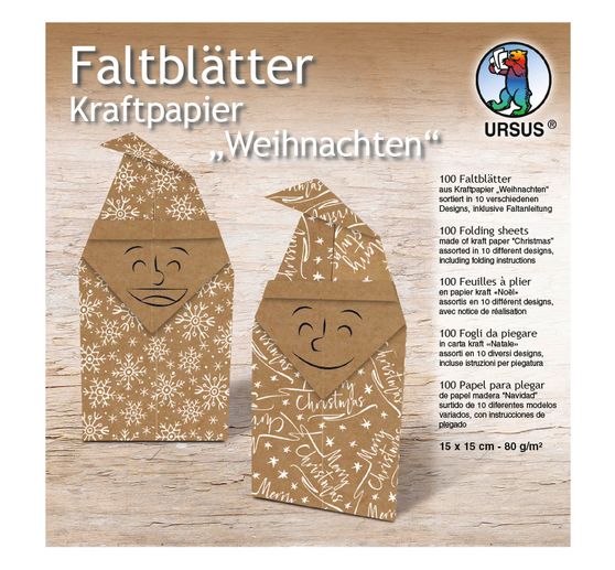 Faltblätter "Kraftpapier Weihnachten"