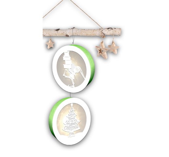 Lightboxes "Weihnachtswichtel", 2er-Set