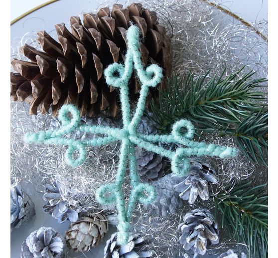 Magazin DIY Filz + Wolle + Draht Herbst Weihnachten "Retro-Wickelsterne"