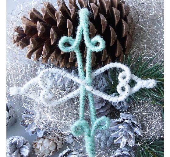 Magazin DIY Filz + Wolle + Draht Herbst Weihnachten "Retro-Wickelsterne"