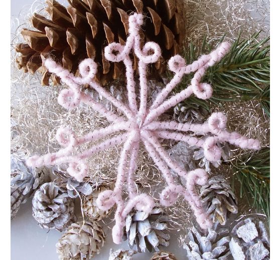 Magazin DIY Filz + Wolle + Draht Herbst Weihnachten "Retro-Wickelsterne"
