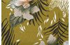Halbpanama-Stoff "Zebra und Blumen"