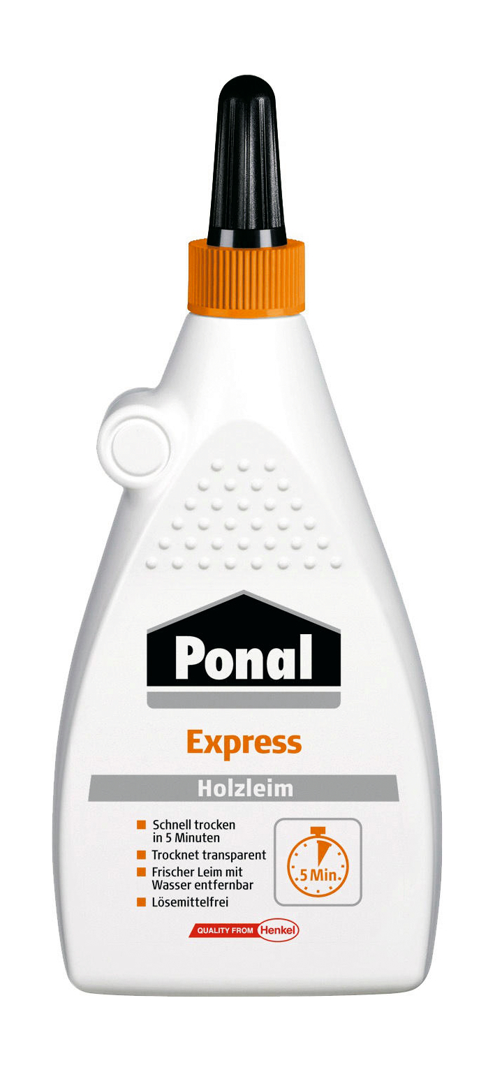 Ponal Express Holzleim, lösemittelfrei, 225 g Flasche