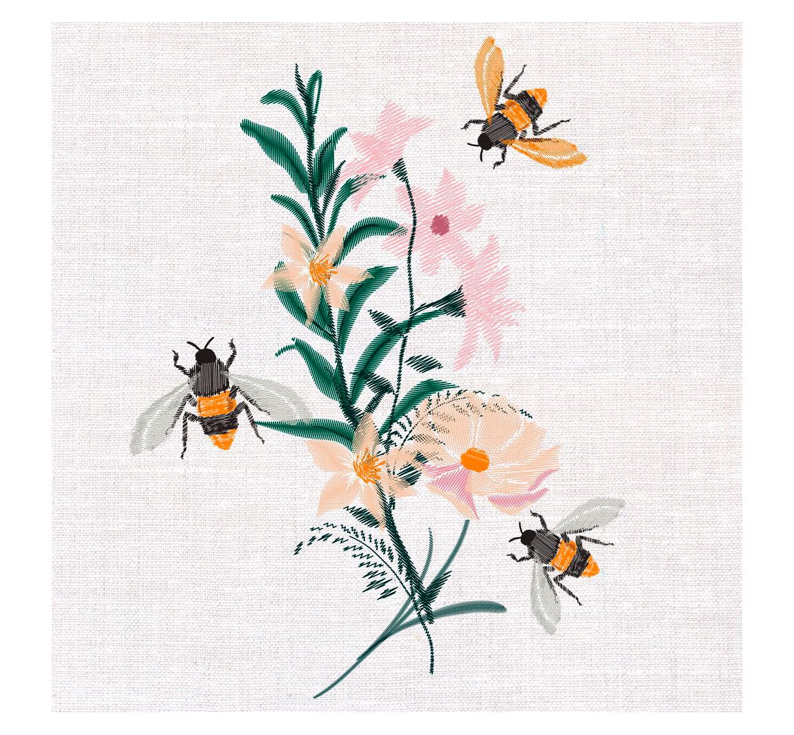 Serviette "Bienenausflug" - 20 Stück