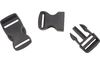 VBS Buckles / Click Fasteners, Black, 20 pcs.