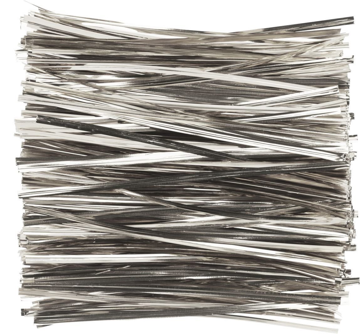 VBS Beutelverschluss-Streifen, ca. 15 cm, 800 Stück - Silber