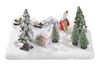 Landschaft aus Styropor mit Schnee