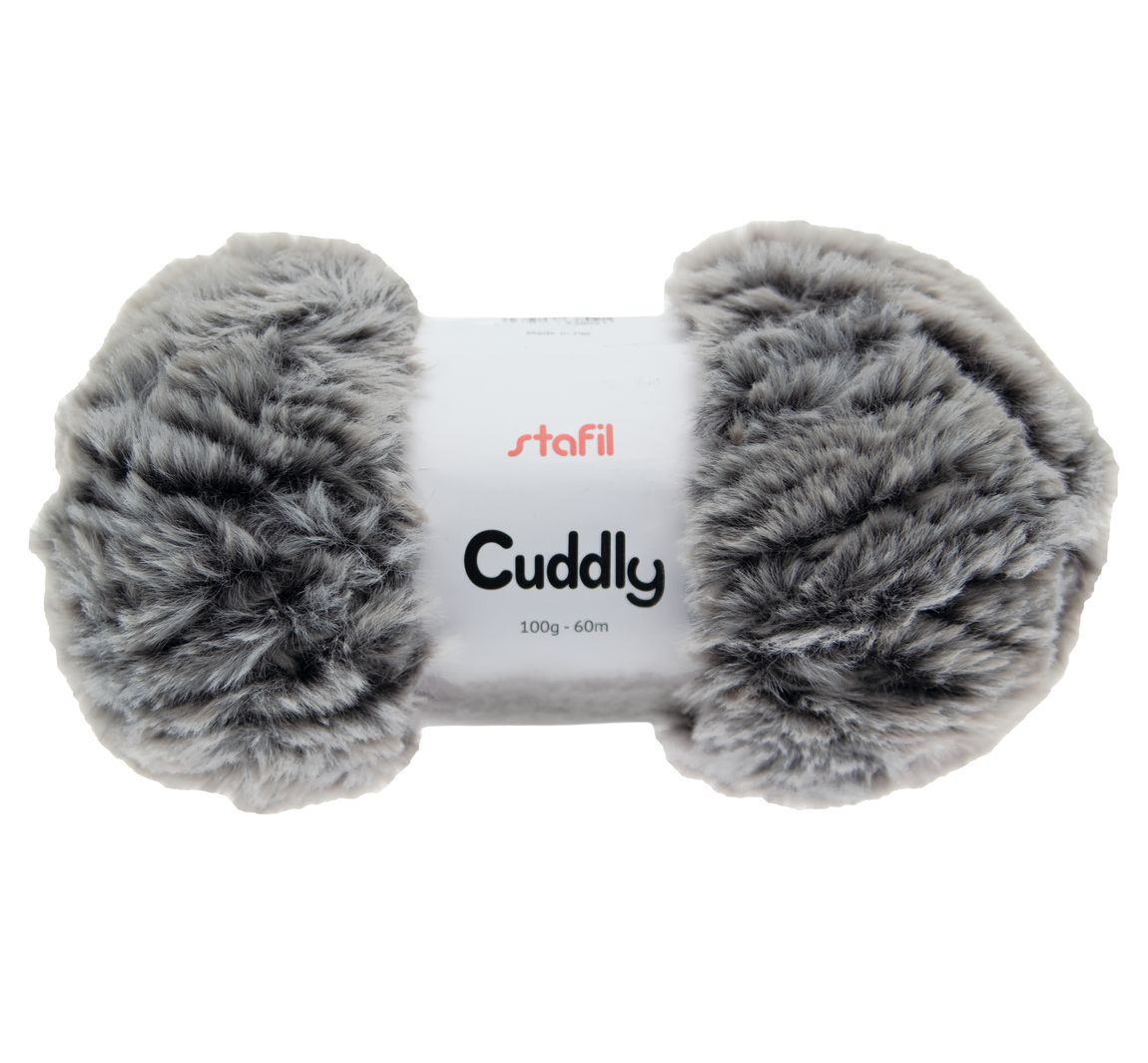 Wolle "Cuddly" - Schwarz-Melange