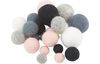 Felt balls, 25 pieces