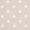 Baumwoll-Stoff "Punkte" Beige-Braun