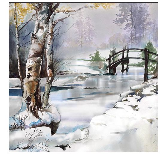 Serviette "Schöne Winterzeit"