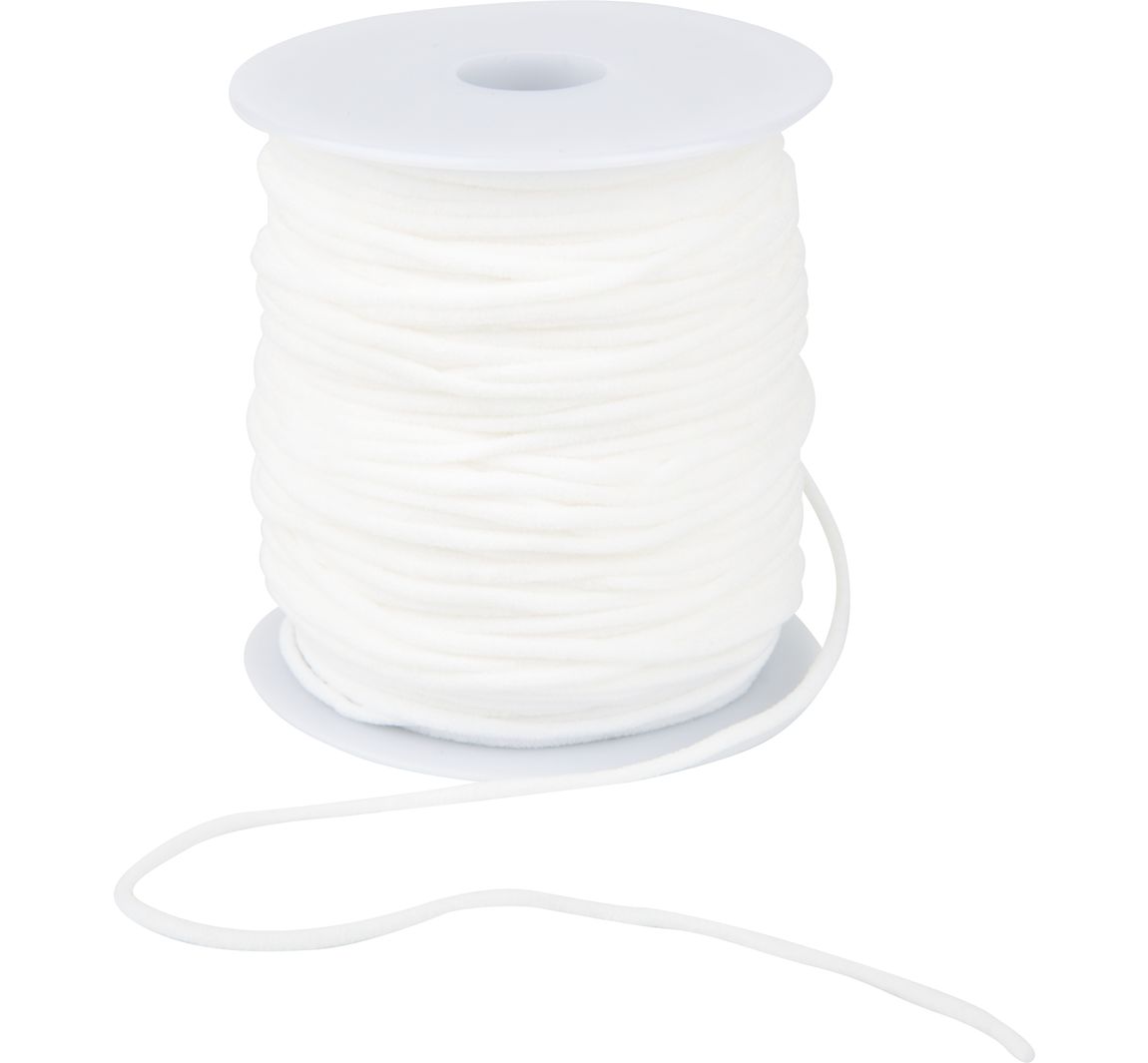 VBS Elastikband "2,5 mm", 50 m - Weiß