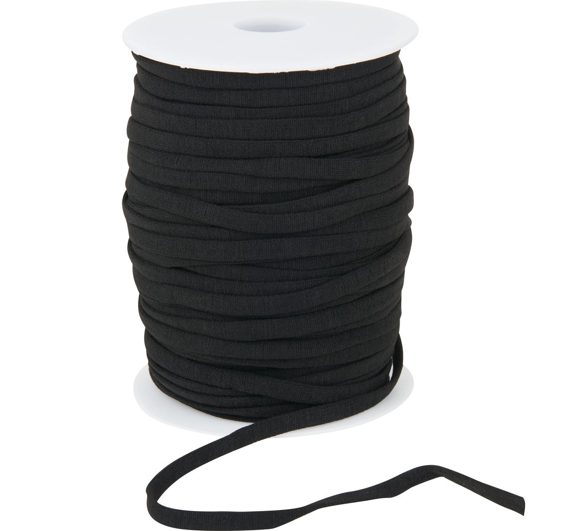 VBS Elastikband "5,8 mm", 50 m - Schwarz