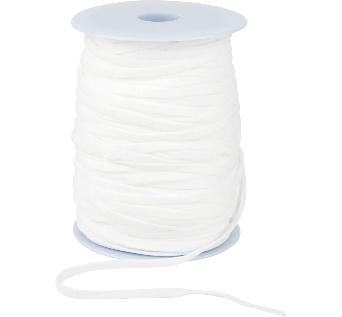 VBS Elastikband "5,8 mm", 50 m - Weiß