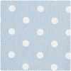 Baumwoll-Stoff "Punkte" Blau/Grau