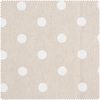 Baumwoll-Stoff "Punkte" Beige-Braun