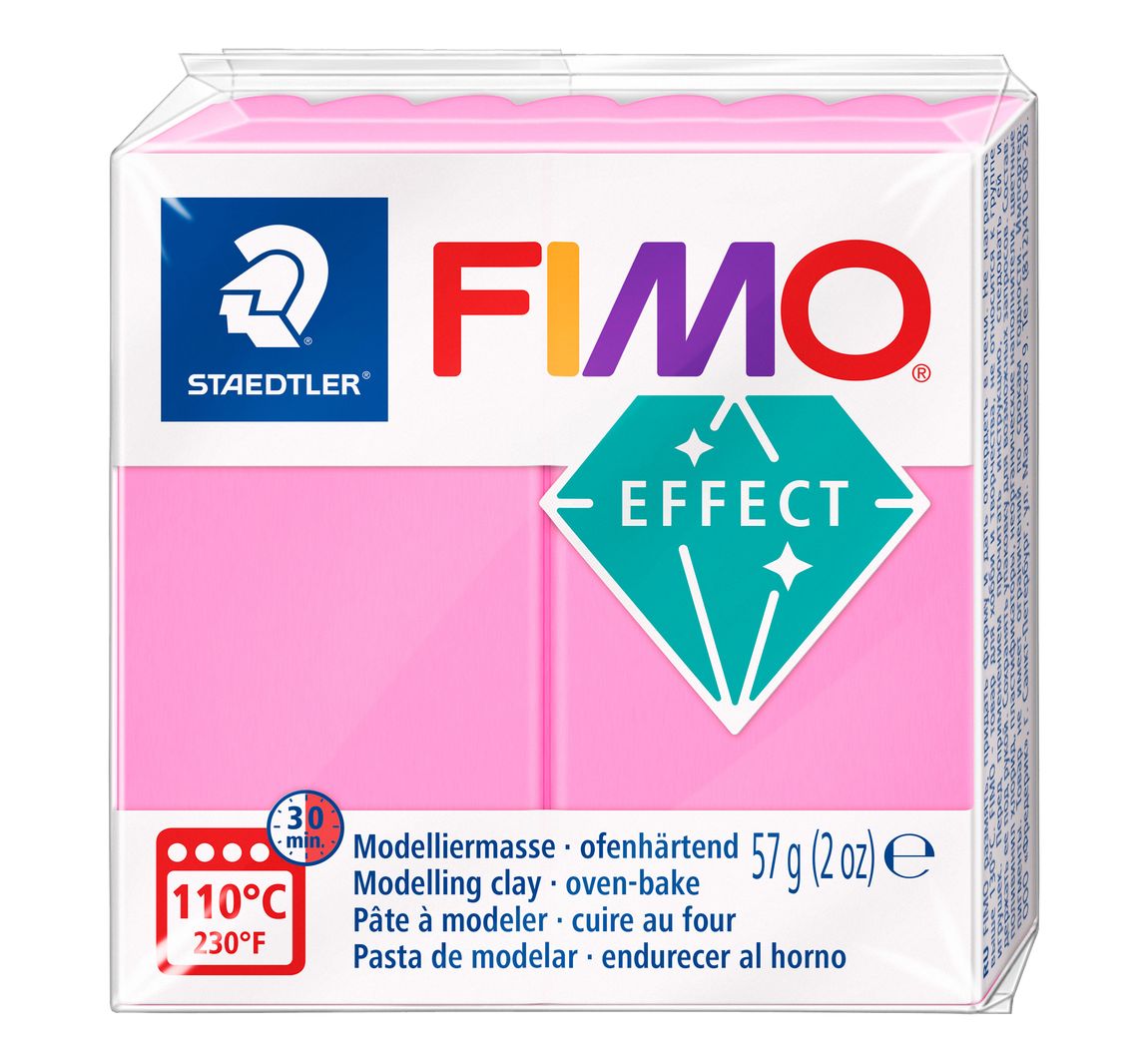 FIMO effect "Neon" - Neon-Rosa