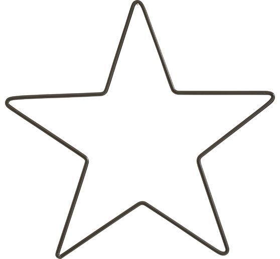 Metal ring "Star", Black