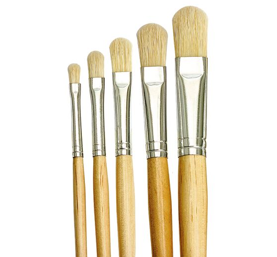 VBS Filbert brush "NATURE", set of 5