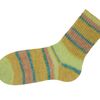 Gründl Hot Sock's "Lago" Jade/corn/lemon/pale yellow-mottled