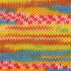 Gründl Hot Socks "Lazise" Kürbis/Aquablau/Narzisse/Rot/Weß-Meliert