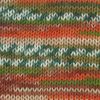 Gründl Hot Socks "Lazise" Tannengrün/Salatgrün/Rostbraun/Kürbis-Meliert