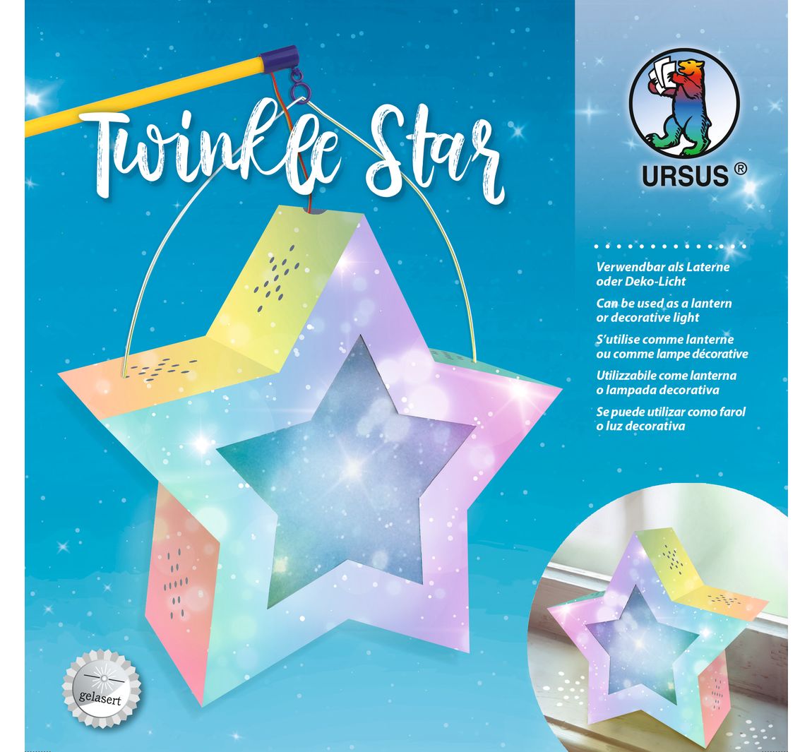 Laternen-Bastelset "Twinkle Star" - Feenstaub