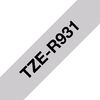 Brother P-touch Textil-Schriftband, 12 mm Schwarz auf Silber