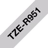 Brother P-touch Textil-Schriftband, 24 mm Schwarz auf Silber