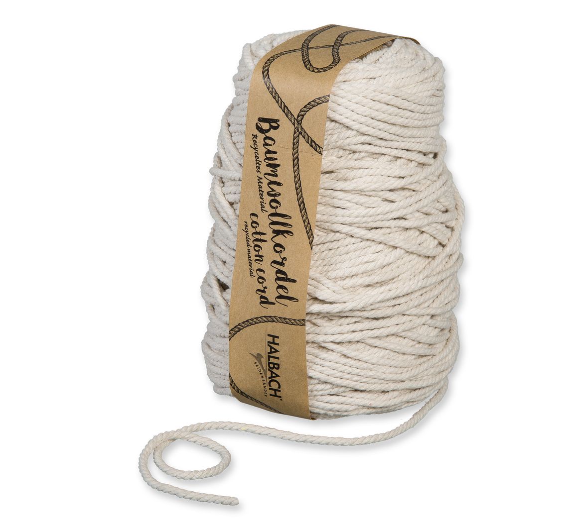 Halbach Baumwollkordel "5 Mm" - Natur