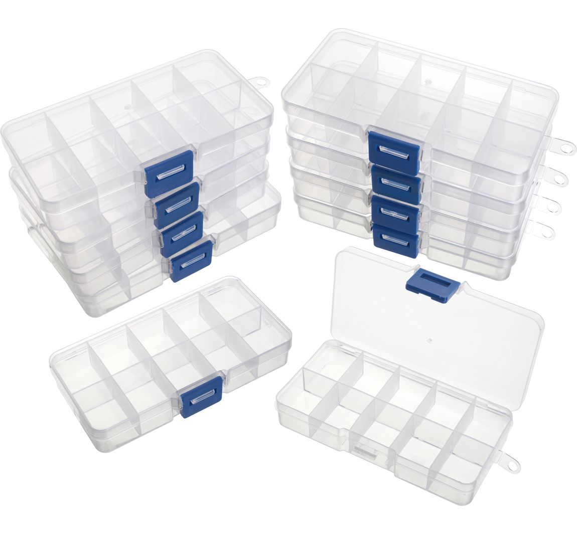VBS Sortierboxen "10 Fächer", 10 Stück