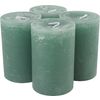 Marble Kerze, durchgefärbt, 4er-Pack Eukalyptus