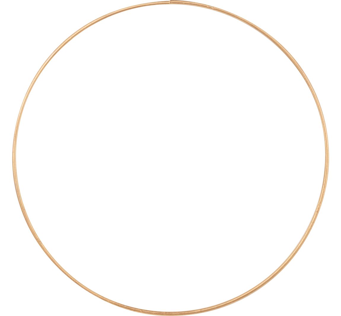 Metallring "Kreis", Goldfarben - Ø 25 cm