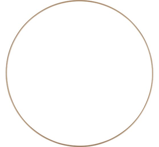 Metallring "Kreis", Goldfarben