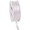 Satin ribbon "Uni", 6 mm Ivory