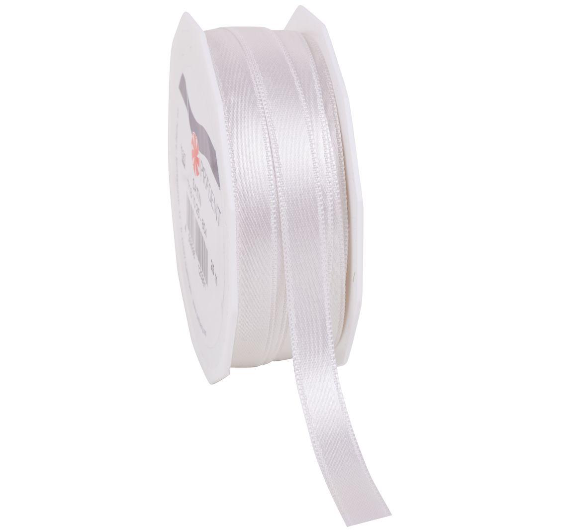 Satinband "Uni", 10 mm - Elfenbein