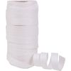 Cotton striping ribbon "Cottonfield", 10 mm White