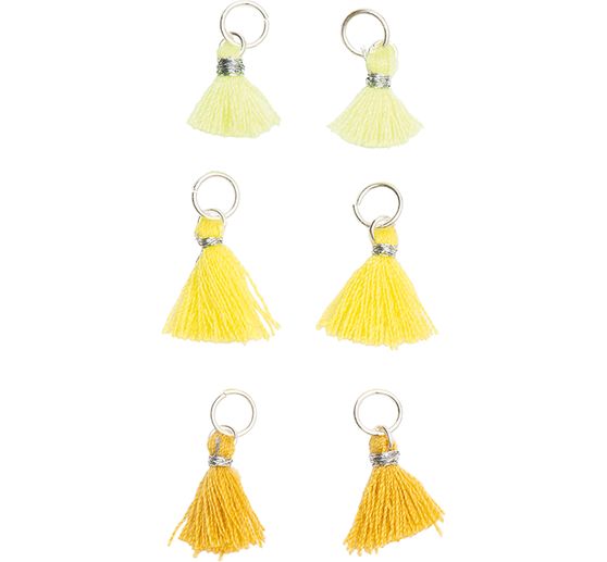 Mini tassels with eyelet